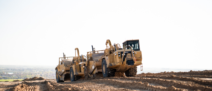 Bemas Construction Offers Overlot Grading With Cat Heavy Equipment