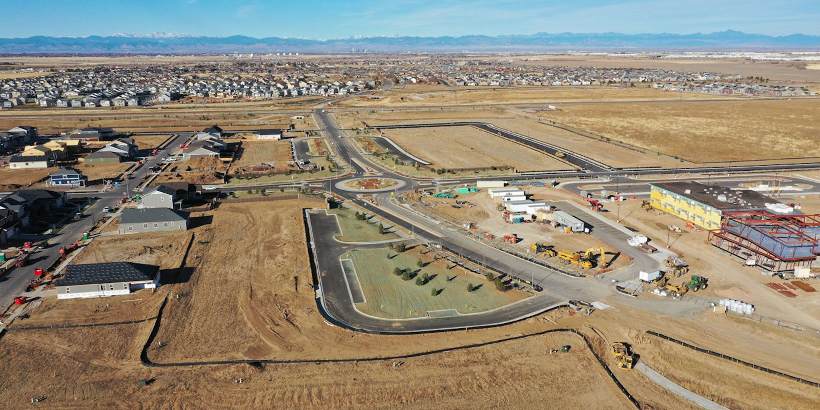 Aerial View Of Harmony Residential Development, Over Excavation Progress