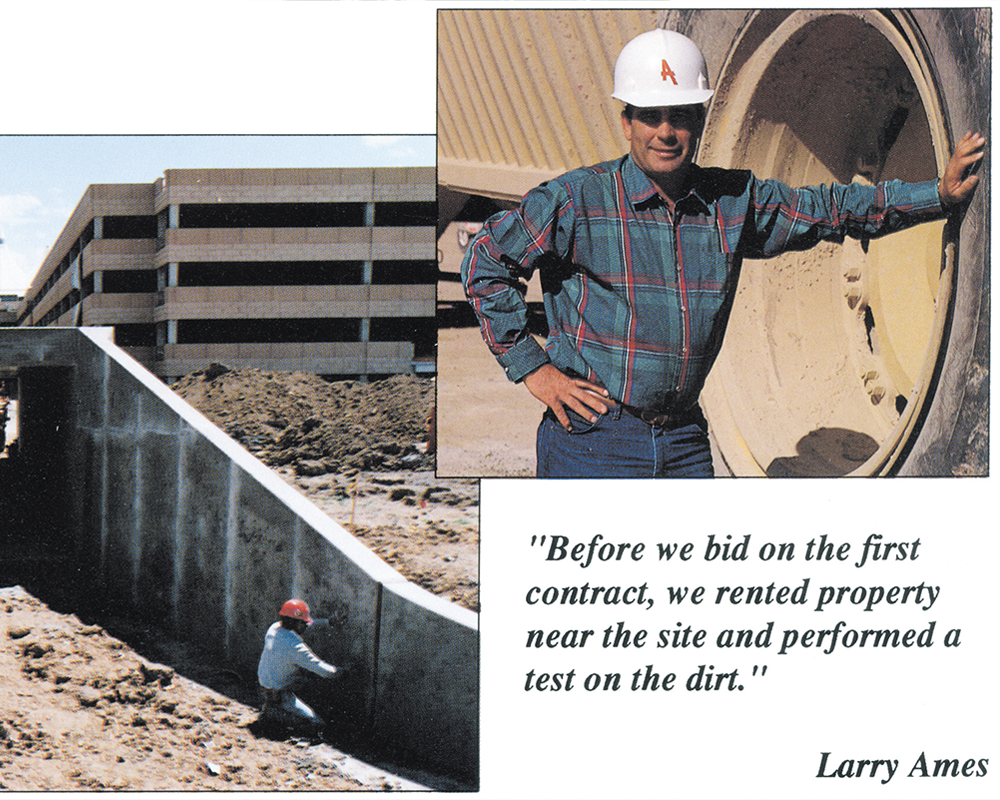 Larry Ames Wearing A Hard Hat Quoting How He Founded Bames
